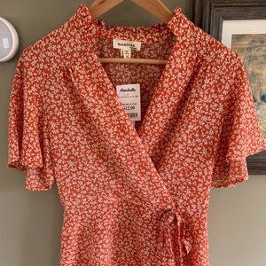 Monteau Floral Blouse, Size M, NWT
